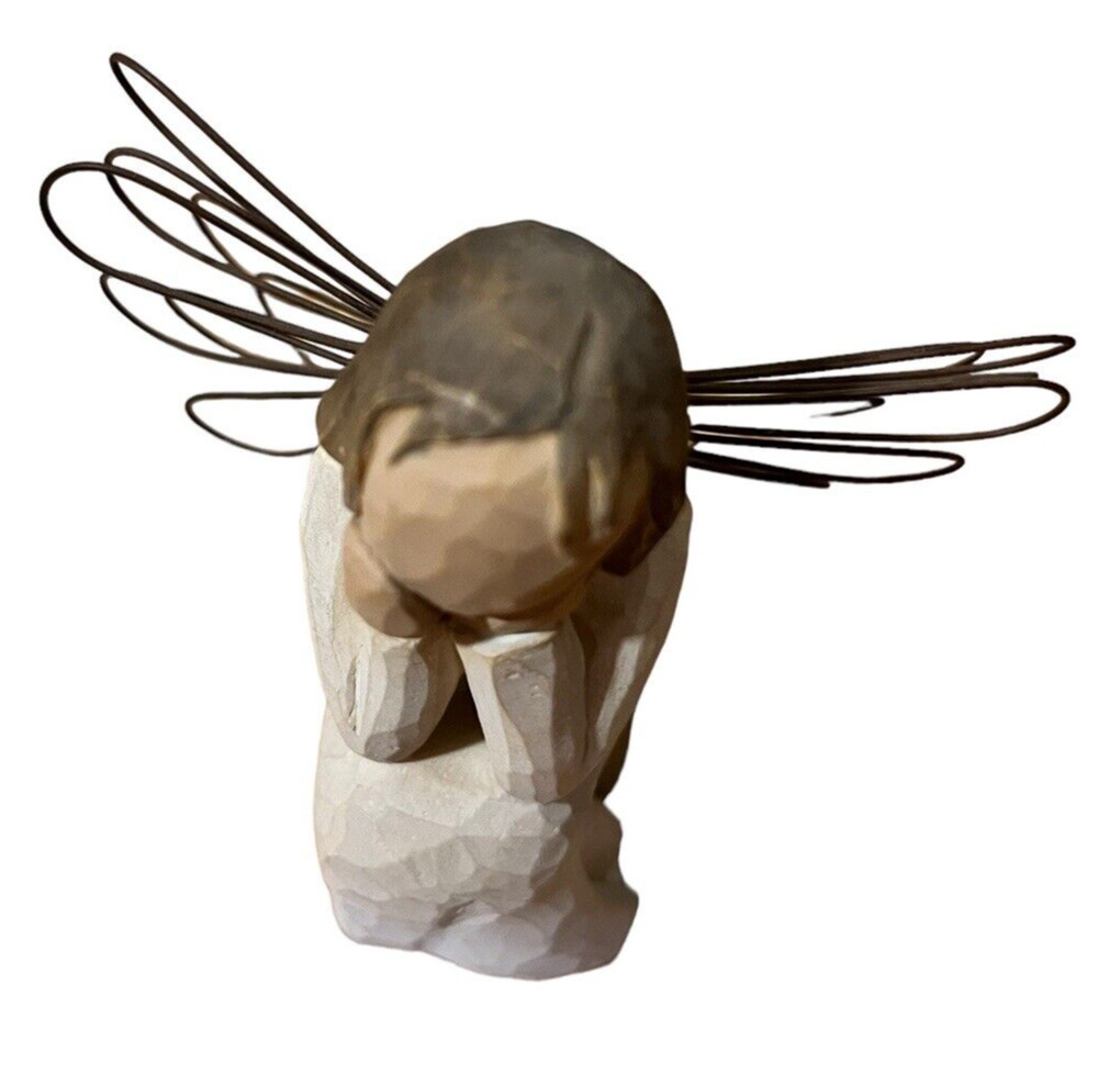 Willow Tree Demdaco 2001 resin Figurine "Angel Of Caring" 4" tall Susan Lordi